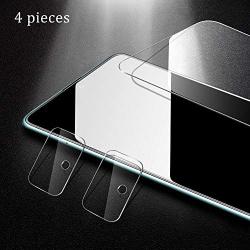 [4 Pack] UniqueMe 2 Pack Camera Lens Protector for Samsung Galaxy A71 4g/5g Tempered Glass + 2 Pack Screen Protector for Samsung Galaxy A71[Easy Frame Installation][Touch Sensitive] [Case Friendly]