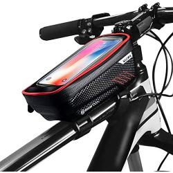 BAIYI Mountain Bike Bag Rainproof Waterproof MTB Front Bag 6.2inch Mobile Phone Case Bicycle Top Tube Bag Cycling Accessories