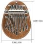 Kalimba Thumb Piano 8 Metal Keys Portable Mini Wooden Finger Mbira with Lanyard Special Gifts for Kids and Adults Beginners
