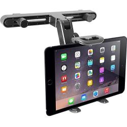 Macally Adjustable Car Seat Headrest Mount and Holder for Apple iPad Air / Mini, Samsung Galaxy Tab, Kindle Fire, Nintendo Switch, and 7" to 10" Tablets (HRMOUNT)