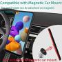 Oleaders for Galaxy A21 Case with Tempered Glass Screen Protector, Rotatable Metal Ring Holder Compatible with Magnetic Car Kickstand Case for Samsung Galaxy A21 - Red