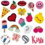 Little Jupiter Pet Plush Bag Purse Set with 18pc Removable Patch Set & Pink & Rainbow Details (Pink Unicorn) - Unicorn Stuffed Animals for Girls - Cute Unicorn Gifts - Cute Toy Plushies - Girls Toys