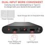PD 3.0 18W Quick Charge Power Bank QC Portable Charger High Speed 10000mAh Fast Charging USB-C Back Up Battery Pack Compatible for iPhone 11 Pro Max Samsung Galaxy S10 S9 S8 Note 9 8 Cell Phone Black