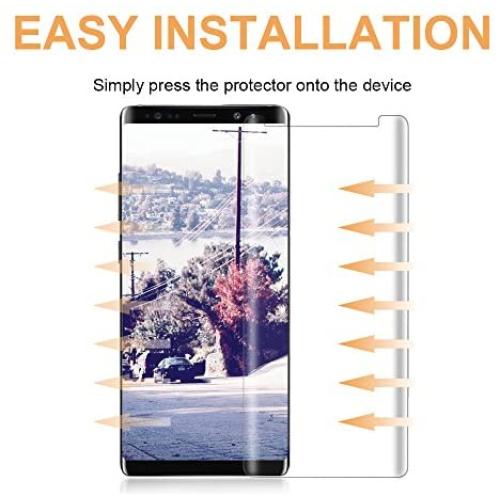 (2 Pack) Galaxy Note 8 Screen Protector,HD Clear Film Anti-Bubble 3D Touch Screen Protector Compatible with Samsung Galaxy Note 8 Clear.