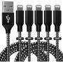 iPhone Charger MFi Certified Lightning Cable 3FT/6FT/10FT Nylon Braided USB Charging Cord Compatible with iPhoneXs/Max/XR/X/8/8Plus/7/7Plus/6S/6S