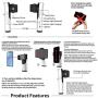SIRUI VK-3K Handheld Gimbal Stabilizer and Selfie Stick with 18mm Wide Angle Lens, Compatible with Most Smartphones