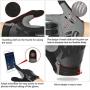 NICEWIN Full Finger Cycling Gloves for Men, Breathable Fabric Wear-Resistant Suede Shock Absorbent Gel Pad, Suitable for Riding Mountain Bike Motorcycle in Autumn Winter