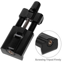 Vastar Mobile Phone Mount Tripod Adapter, Smart Phone Tripod Holder, Black Smartphone Tripod Mount, Cell Phone Mount Adapter