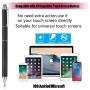 Penyeah Capacitive Stylus Pen with Ballpoint Pen Writing,[4-in-1] Multifunction Stylus pens for Touch Screens,Stylus for Ipad,Apple,iPhone,Ipad pro,Mini,Laptops with 4 Replacement Tips -Black