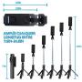 Selfie Stick Tripod, Extendable Selfie Stick with Detachable Wireless Remote and Tripod Stand Selfie Stick for iPhone 11/11 pro/X/8/8P/7/7P/6s/6,Sumsung Galaxy S9/S8/S7/Note 9/8,Huawei and More