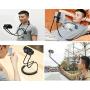 LHIABNN Universal Cell Phone Holder,Neck and Waist Hanging Lazy Phone Bracket Stand Free Rotating Mounts with Multiple Function