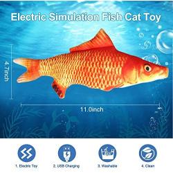 Mural Wall Art Moving Cat Kicker Fish Toy, Electronic 3D Printed Interactive Fish Cat Toys, Wiggle Fish Catnip Toys, Cat Toys for Indoor Cats Exercise