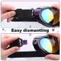 Rngeo Ski Goggles, Pack of 2, Snowboard Goggles for Kids, Boys & Girls, Youth, Men & Women, with UV 400 Protection, Wind Resistance, Anti-Glare Lenses, New Edition