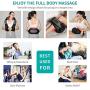 Shiatsu Neck and Back Massager with Soothing Heat, Nekteck Electric Deep Tissue 3D Kneading Massage Pillow for Shoulder, Leg, Body Muscle Pain Relief, Home, Office, and Car Use