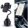 Car Cup Holder Phone Mount, ABLEGRID Universal Cup Phone Holder Cradle Car Mount with Upgraded Cup Base for iPhone 11 Pro/XR/XS Max/X/8/7 Plus/6s/Samsung S10/Note 9/S8 Plus/S7,GPS etc
