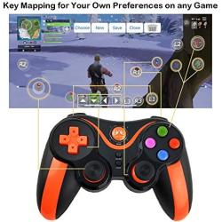 Mobile Gamepad Controller, Megadream Key Mapping Gaming Joysticks Trigger for PUBG/Call of Duty & More Shooting Fighting Racing Game, for 4-6 inch Samsung Galaxy HTC LG etc. Android Phone Tablet