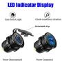 YONHAN 36W Quick Charge 3.0 Dual USB Car Charger Socket, Waterproof 12V USB Outlet with Blue LED & 10A Fuse for 12V/24V Marine Boat Golf Cart Truck Motorcycle and More