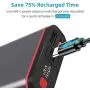 Portable Power Bank Chargers 10000mAh Type C PD 18W and 2 USB QC 3.0 Ports Small External Battery Packs LCD Display for iPhone iPad Huawei Samsung Android Mobile Phone Nintendo Switch Tablets Portable Power Bank Chargers 10000mAh Type C PD 18W and 2 USB QC 3.0 Ports Small External Battery Packs LCD Display for iPhone iPad Huawei Samsung Android Mobile Phone Nintendo Switch Tablets