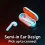 Wireless Earbuds, Goojodoq Bluetooth 5.0 Earbuds-Wireless Earphones with Smart Touch, Dual-Mic, Auto-Pair, 3D Stereo, Sweatproof Mini Sports Earbuds Compatible with Hi-Fi Sound for Android and iPhone