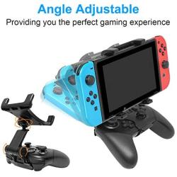 Adjustable Clip Holder for Nintendo Swicth and Pro Controller, Foldable Handle Bracket Mount Clip Game Clamp for Nintendo Switch/Nintendo Switch Lite