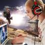 Gaming Headset with Microphone, 7.1 Stereo Surround Sound Wired Over Ear Headphone for Xbox One, PS4, PC, Laptop, Nintendo Switch and other 3.5mm devices, LED Light, Noise Isolation, Steel Frame - Red