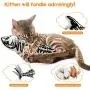 Beewarm Electric Flopping Cat Kicker Fish Toy, Realistic Flopping Fish, Wiggle Fish Catnip Toys, Motion Kitten Toy, Plush Interactive Cat Toys, Fun Toy for Cat Exercise