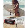 VTIN R4 Bluetooth Speaker V5.0, Portable Bluetooth Speaker with 24H Playtime, Crystal Clear Stereo Sound, 10W Powerful Waterproof Speaker, Built-in Mic, Support TF Card, Suitable for Home and Outdoor
