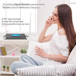 Verizon Cell Phone Signal Booster Home 4G LTE 700MHz Band 13 FDD Mobile Signal Repeater Amplifier Antenna Kits,Improves 4G LTE Data Rates and Supports Voice Over LTE