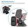 Magnetic Car Phone Mount with Adjustable Arm Universal Dashboard Windshield Cell Phone Holder for Car Dash Strong Gel Suction Compatible with iPhone 11 11pro Xs XS Max XR 8 7, Samsung S10 S9 S8 S7