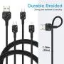 SAVORI Dual USB Wall Charger, Bling Rhinestones Wall Charger Plug Power Adapter with USB 3-in-1 Multi Charging Cable Compatible with iPhone iPad Android Type C Phones (Black) SAVORI Dual USB Wall Charger, Bling Rhinestones Wall Charger Plug Power Adapter with USB 3-in-1 Multi Charging Cable Compatible with iPhone iPad Android Type C Phones (Black)