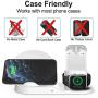 Wireless Charger for AirPods Pro, Coobetter 3 in 1 Wireless Charging Station,Wireless Charging Stand Watch Charger Compatible with iPhone 11/11 pro /11 Pro Max/Xs/XS Max/XR/X / 8 /8P (White)