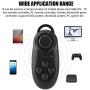 Wireless Gamepad Bluetooth Remote Controller Selfie Camera Shutter Wireless Mouse Gamepad 3D VR Glasses Remote Control for iPhone Android PC TV Box (Black)