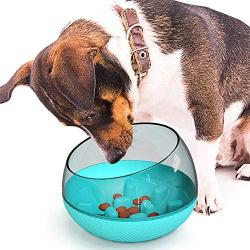 nobrand Pet Anti-Choke Space Capsule Bowl Stop Food Tumbler Slow Food Dog Bowl