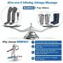RENPHO Leg Massager for Circulation With Heat, Compression Calf Thigh Foot Massage, Adjustable Wraps Design for Most Size, With 3 Modes 3 Intensities, Gift for Mom Dad to Relax Leg Pain Muscle Fatigue