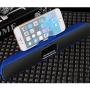 LarKoo Ultra Portable Wireles Rechargeable Handsfree Bracket Bluetooth Speaker Stereo System Phone Holder Mount Stand for Android Smartphones and Tablets iPad iPhone 5S 6 6S 7 8 Plus X (Blue)