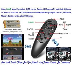 VR Remote Controller Gamepad Bluetooth Control VR Video, Film, Game, Selfie, Flip E-book/PPT/Nook page, Mouse, in Virtual Reality Headset 3D Glasses PC Tablet laptop Samsung Gear VR iPhone Smart Phone