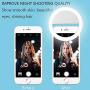 Portable Lightweight Multi-use Clip-on Selfie Ring Light (Pink) with USB Charging Port. Equipped with 3 Different Lighting Modes for Night time Photo Perfection. Fits Perfectly to All Smart Devices