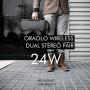 Oraolo M91 Bluetooth Speakers, Waterproof Wireless Speaker with Bluetooth, 24W Stereo Sound, Built-in Mic, 20 Hours Playtime Outdoor Speakers