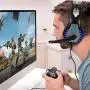 Gaming Headset for PS4  Nintendo Switch Xbox One PC with LED Light  Noise Canceling Gaming Headphone with Soft Memory Earmuffs Gaming Headset with Mic