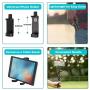 Phone Tripod Flexible Upgraded, 11" Portable Cell Phone Camera Travel Tripod Stand with Wireless Remote Shutter and Universal Phone Mount, Compatible with iPhone, Android Phones, Sports Camera GoPro