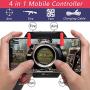 picK-me Mobile Game Controller, Gamepad Triggers with Cooling Fan and Built-in Battery, Shoot and Sensitive Aim Trigger for 4.7-6.5 Inch Smartphone