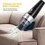 Handheld Mini Vacuum, 5000PA Powerful Suction Rechargeable Portable Vacuum, Cordless Vacuum Cleaner, Can Be Used For Home/Car, Pet Hair Wet Vacuum Cleaner, Dust, Dustbuster, Carpet, Gravel Cleaning.