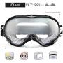 ZIONOR Lagopus Ski Snowboard Goggles UV Protection Anti Fog Snow Goggles for Men Women Youth