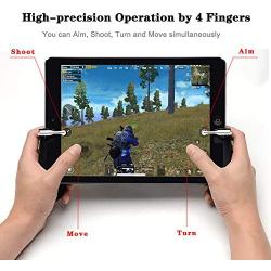 takyu Mobile Game Controller for Pad, Mobile Controller with Game Joystick, L1R1 Sensitive Aim and Shoot Gamepad Trigger for 4.5-12.9 inch Tablet & Android iOS Phone