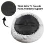 Zerohub Faux Fur Round Dog Bed, Ultra Soft Comfy Donut Cuddler, Washable Dog and Cat Cushion Bed for Dogs and Cats