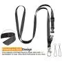 MASHANGMAOYI Cell Phone Lanyard Case, Universal Smartphone Cover with Adjustable Soft Neck Strap Holder - Black MASHANGMAOYI Cell Phone Lanyard Case, Universal Smartphone Cover with Adjustable Soft Neck Strap Holder - Black