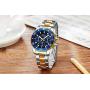 Mens Watches Chronograph Stainless Steel Waterproof Date Analog Quartz Fashion Business Wrist Watches for Men