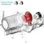 UNIWA Car Vacuum Cleaner 6000PA 150W DC12V Portable Handheld Low Noise Wet Dry Use for Quick Cleaning