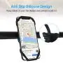 Bike Phone Mount, 360° Detachable Rotatable Bicycle & Motorcycle Cell Phone Holder Adjustable Handlebar Cradle fit iPhone 11 Pro Max/X/XS MAX/XR/8/8 Plus, Samsung 4.0"~6.5" by WESTRICHE (Black) Bike Phone Mount, 360° Detachable Rotatable Bicycle & Motorcycle Cell Phone Holder Adjustable Handlebar Cradle fit iPhone 11 Pro Max/X/XS MAX/XR/8/8 Plus, Samsung 4.0"~6.5" by WESTRICHE (Black)