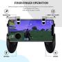 RONSHIN Wireless Controller,for PUBG Game Gamepad Mobile Phone Game Controller L1R1 Shooter Trigger Fire Button for Knives Out Gifts for Boys